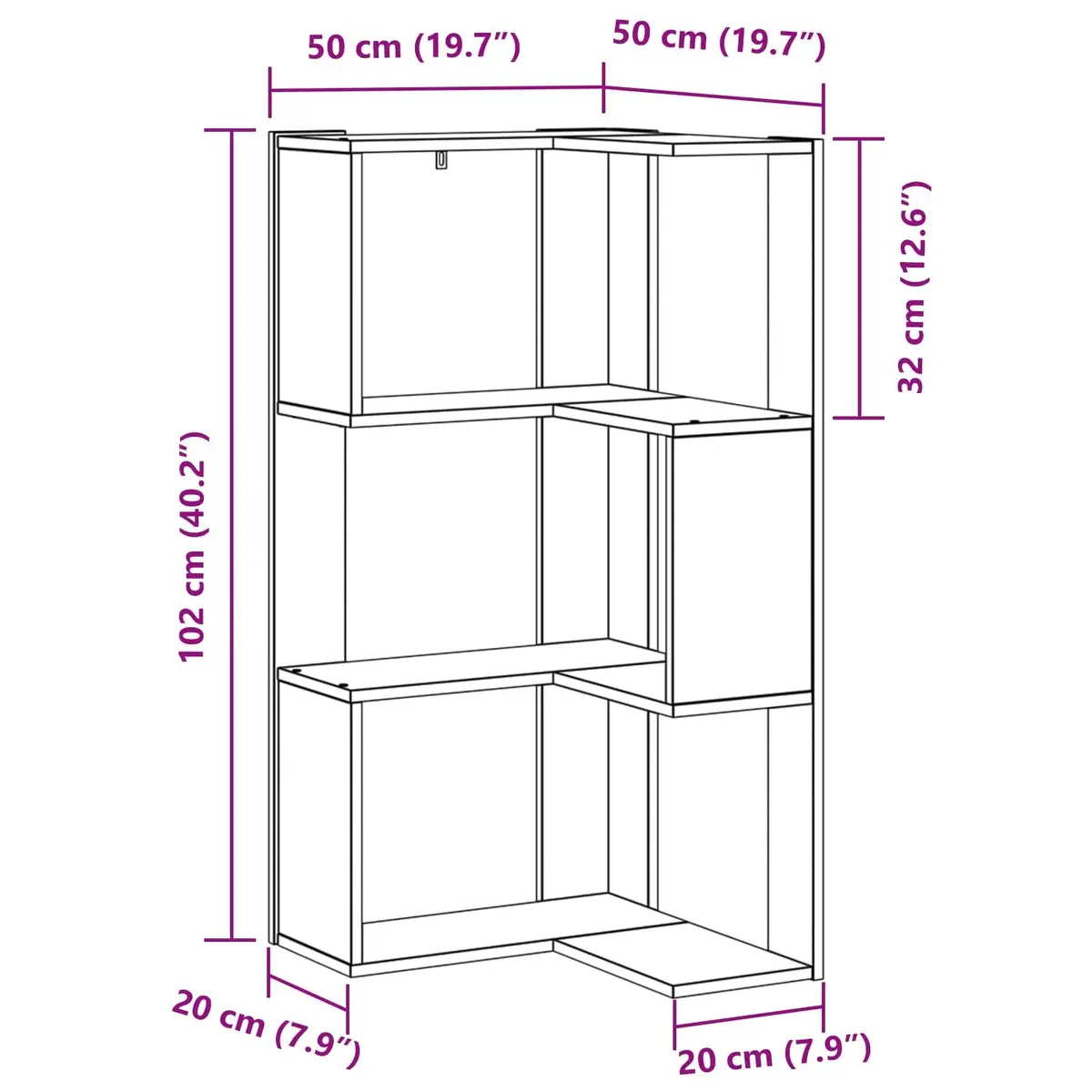 Black Oak Bookcase