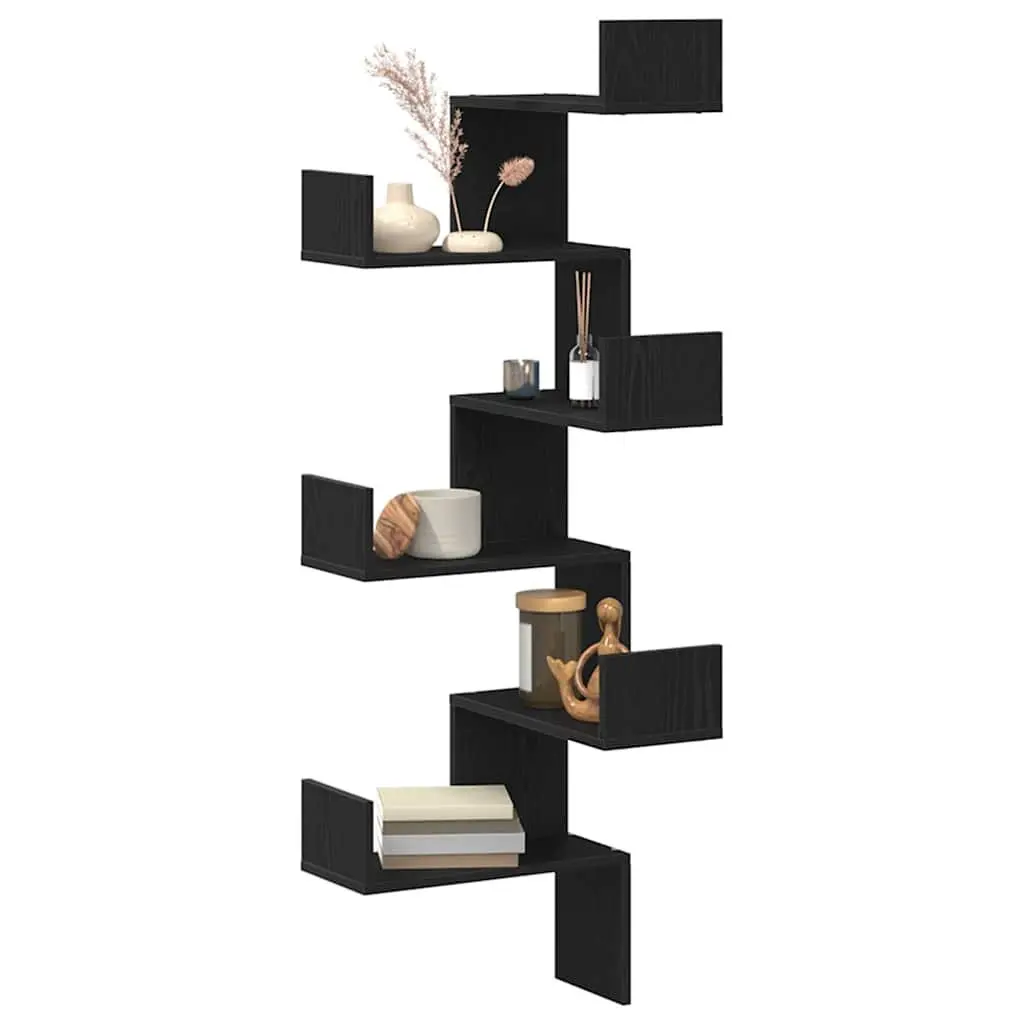 Black Oak Corner Shelf