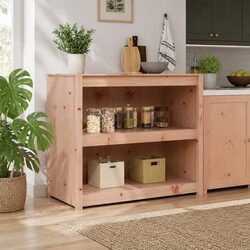 Friendly Brown Oak Kitchen Cabinet for Your Home 106x55x92cm