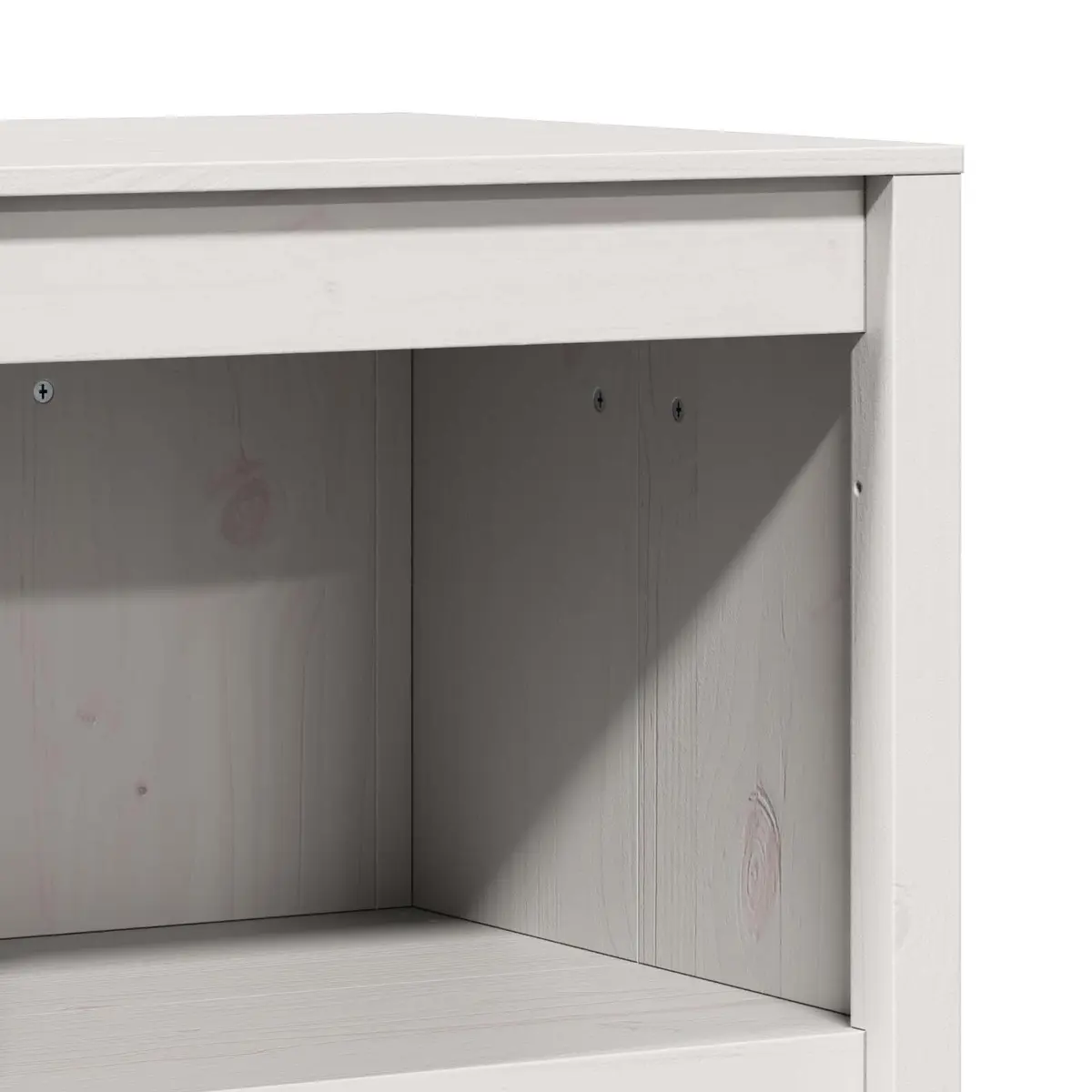 Kitchen Cabinet White 55x55x92cm Storage Cupboard Solid Pine Wood Minimalist