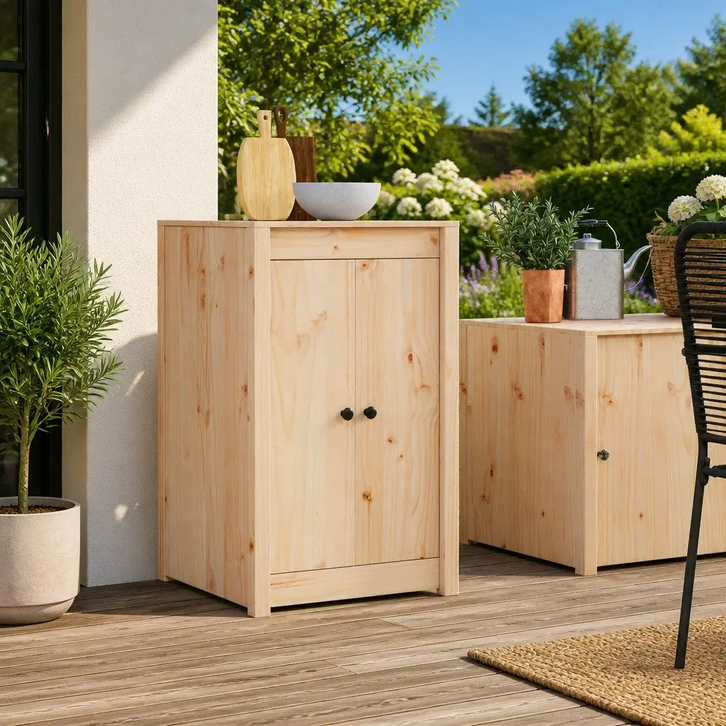Brown Oak Solid Pine Kitchen Cabinet Door