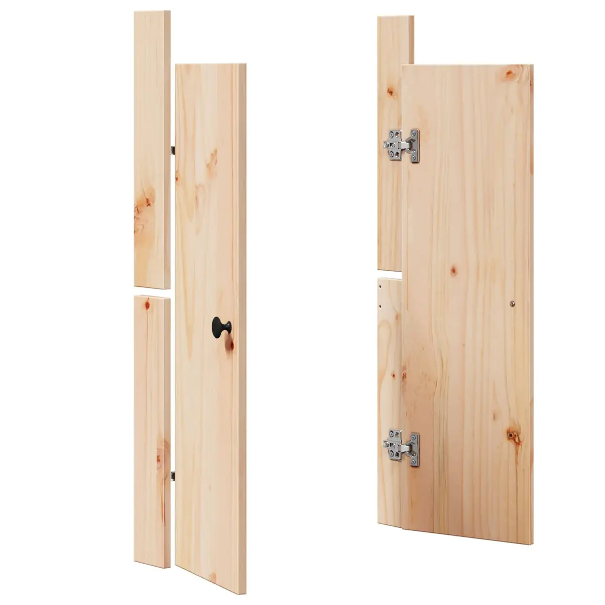 Brown Oak Solid Pine Kitchen Cabinet Door