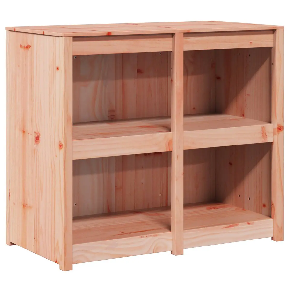 Kitchen Cabinet Brown Oak Storage Cupboard Furniture 106cm Wide Modern Design