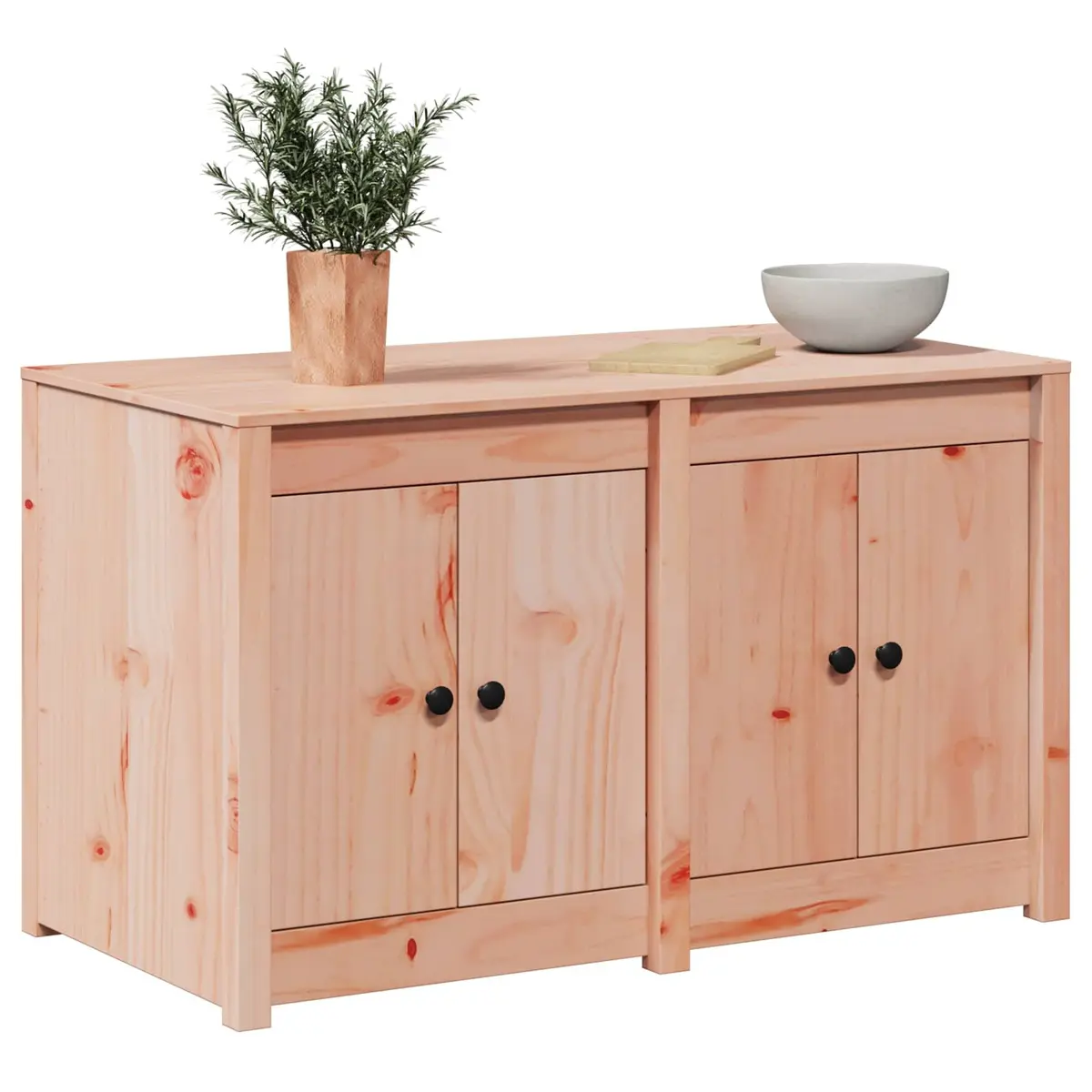 Kitchen Cabinet with Shelf Brown Oak Storage Unit Modern Home Furniture