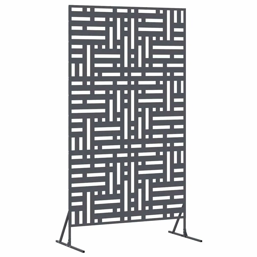 Garden Privacy Screen 100x50x180cm Steel Outdoor Fence Panel Barrier Cut-Out