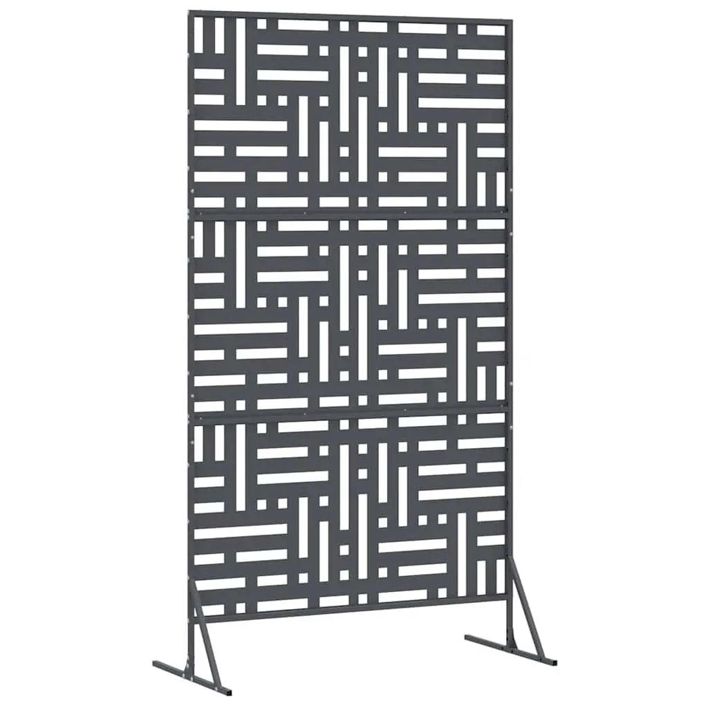 Garden Privacy Screen 100x50x180cm Steel Outdoor Fence Panel Barrier Cut-Out