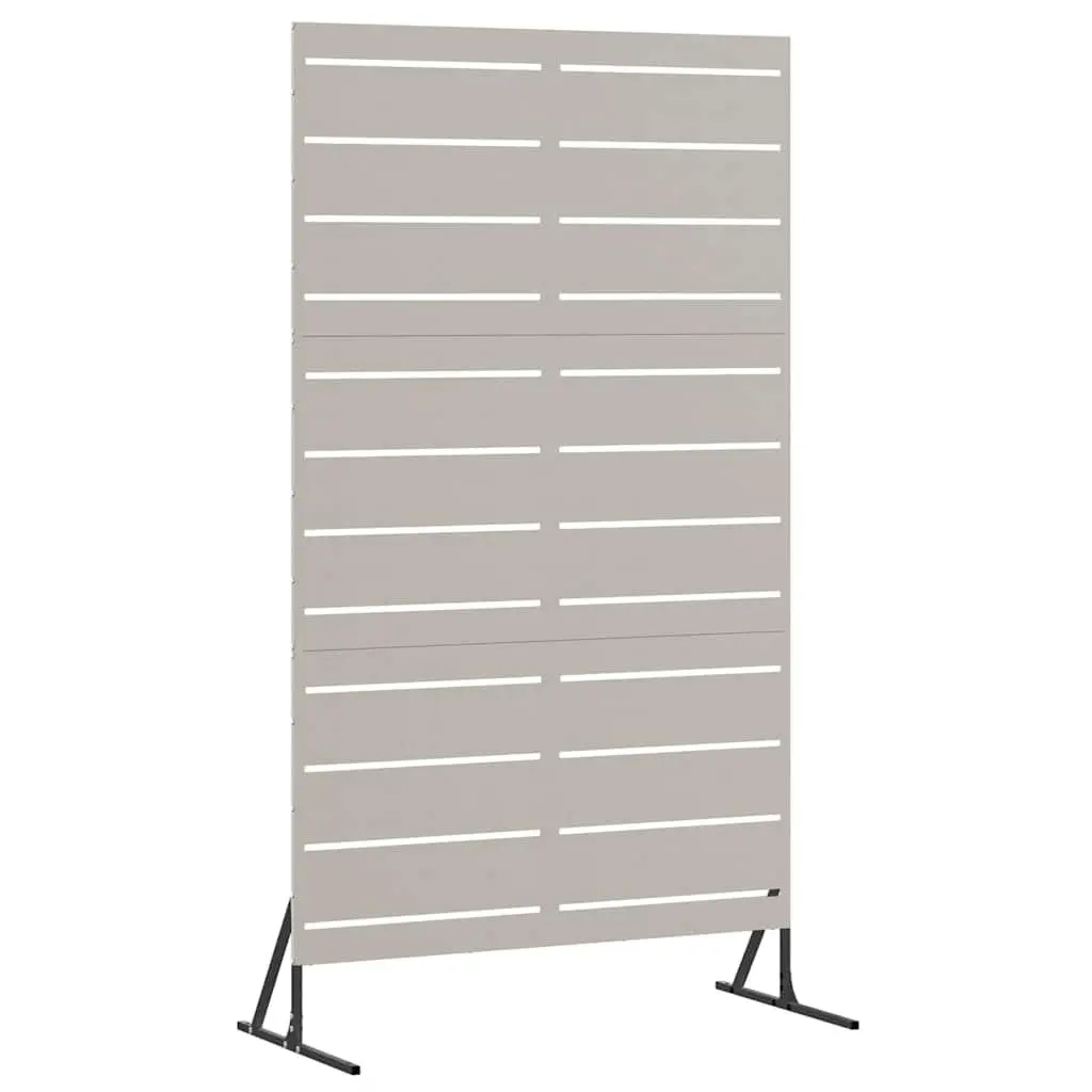 Garden Privacy Screen 100x50x180cm Steel Cut-Out Design Outdoor Patio Fence