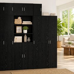 Your Friendly Black Oak Wall Cabinet for Storage Needs