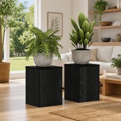 Your Ideal Black Oak Plant Stands – Set of 2 for You