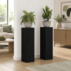Add Flair to Your Home with Black Plant Stand Set