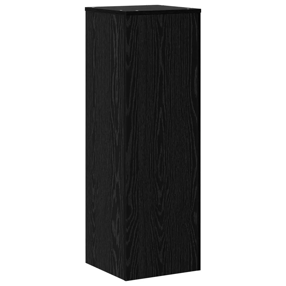 Plant Stand Black Oak Rectangular 33x33x100cm Modern Display Indoor Outdoor Garden Balcony