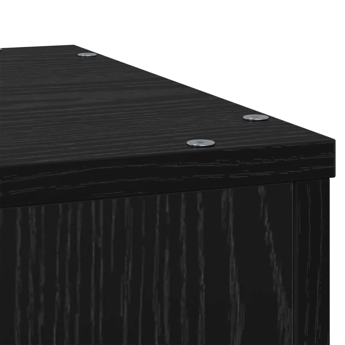 Plant Stand Black Oak Rectangular 33x33x100cm Modern Display Indoor Outdoor Garden Balcony