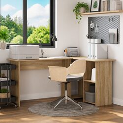 Your Perfect Corner Desk in Sonoma Oak Awaits You