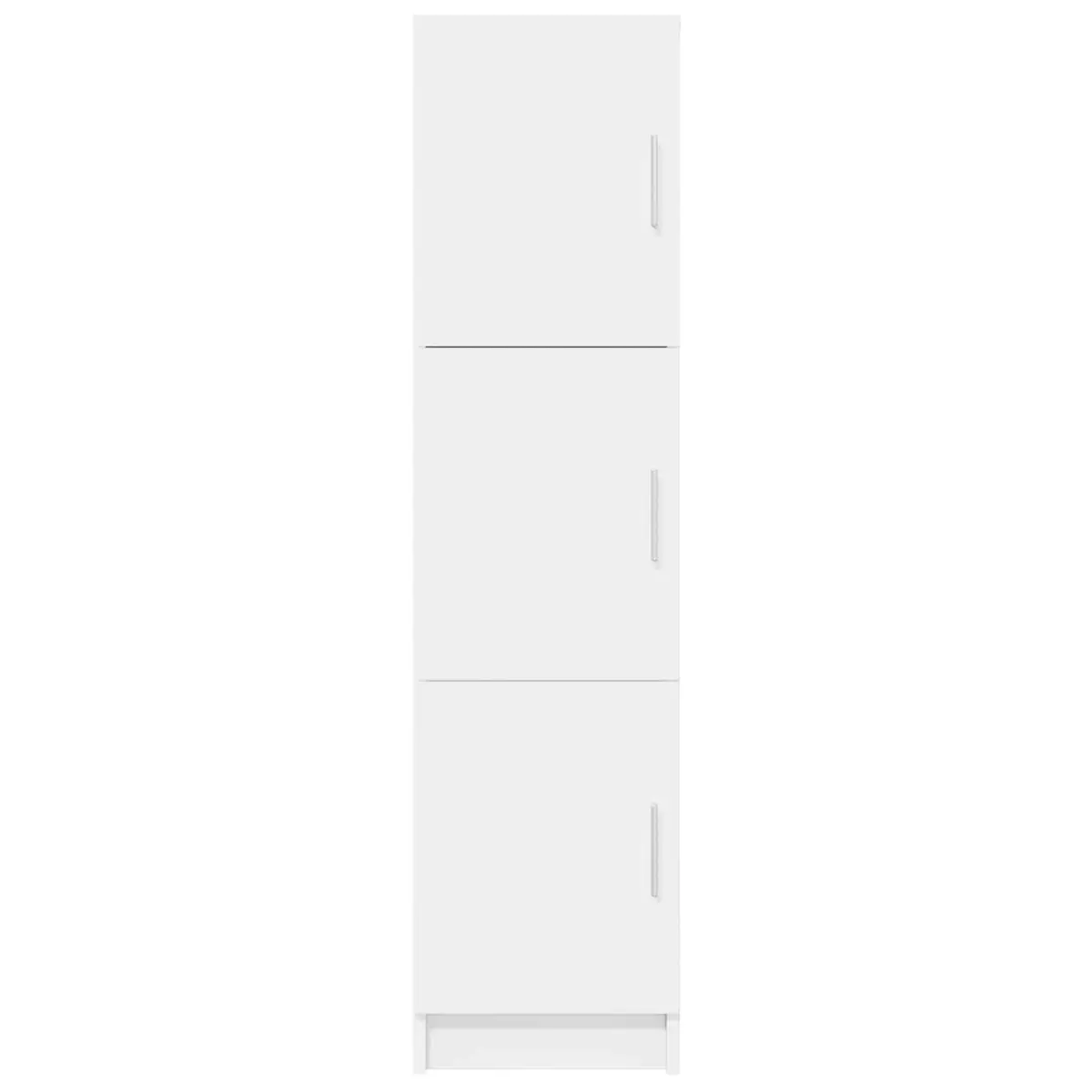 White Highboard Storage Cabinet Engineered Wood 31.5 x 32 x 122.5 cm