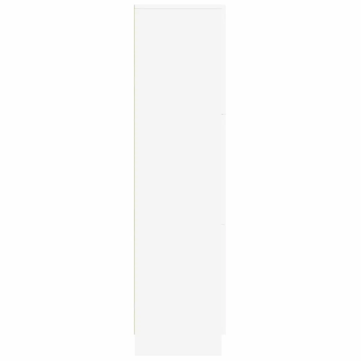 White Highboard Storage Cabinet Engineered Wood 31.5 x 32 x 122.5 cm