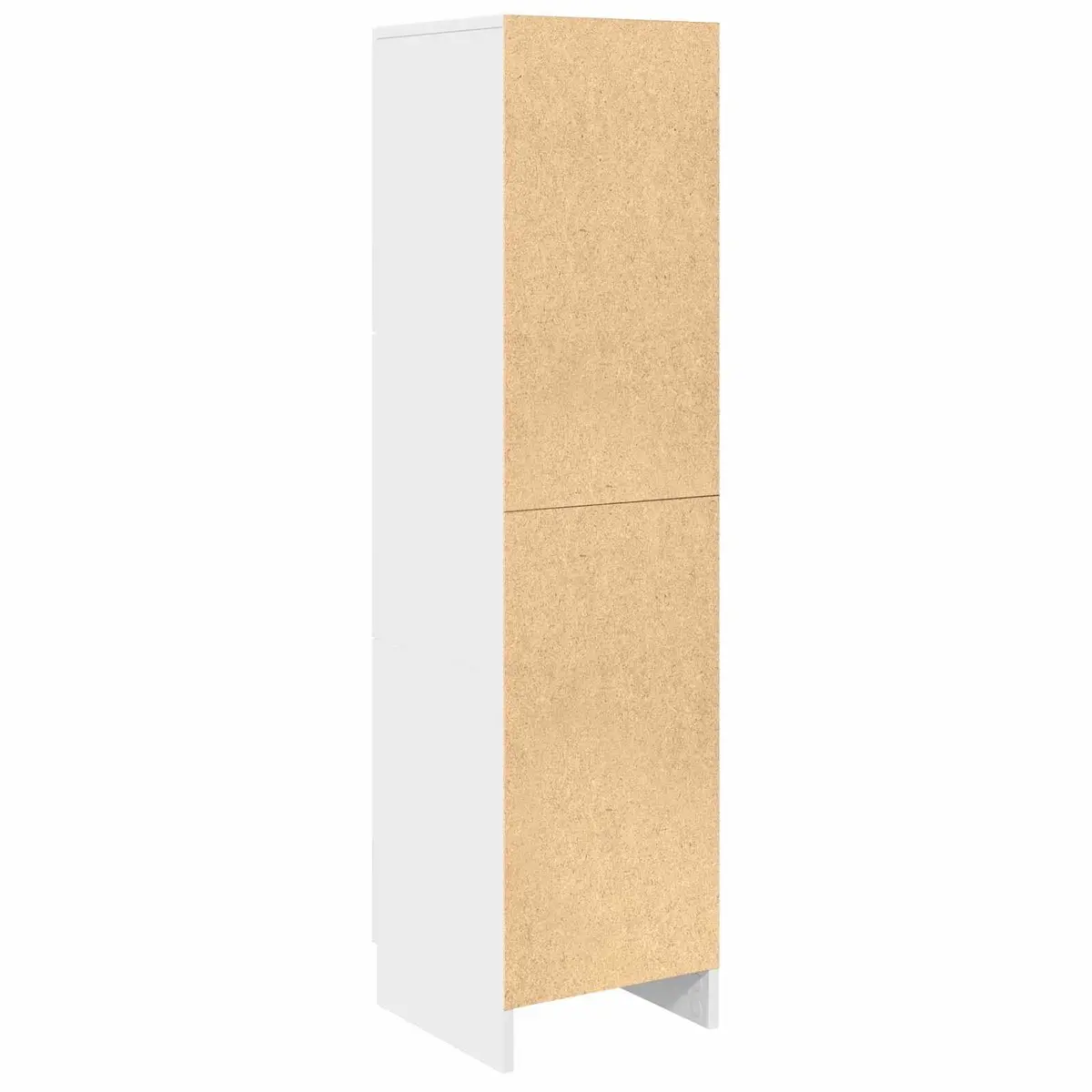 White Highboard Storage Cabinet Engineered Wood 31.5 x 32 x 122.5 cm