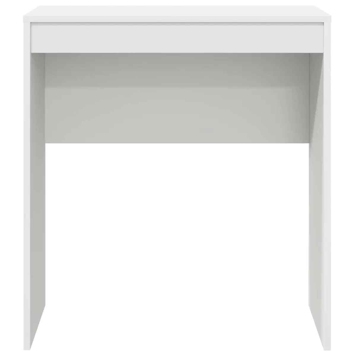 White Writing Desk Compact Home Office Study Computer Workspace Furniture