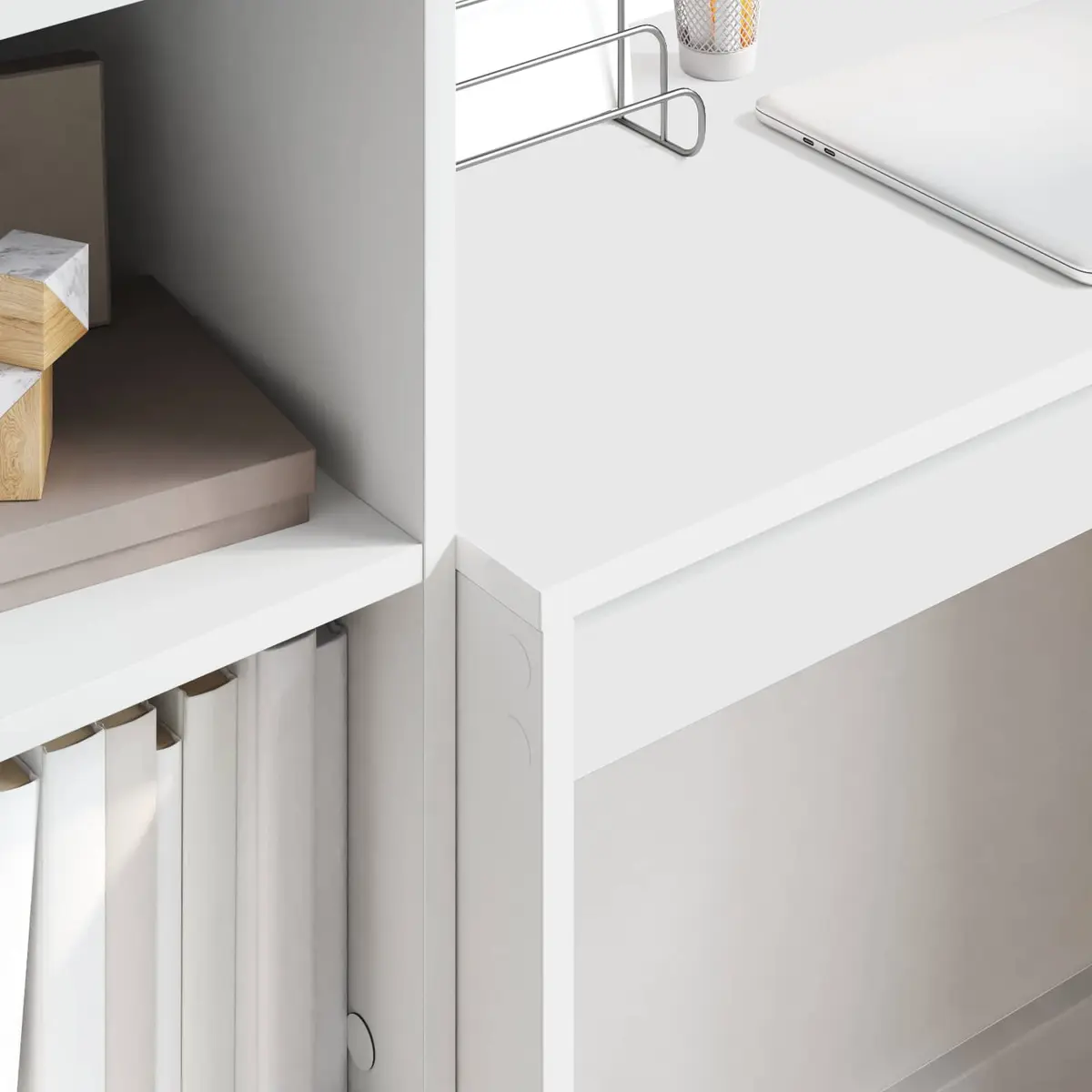 Writing Desk Engineered Wood White 80 x 40 x 76 cm