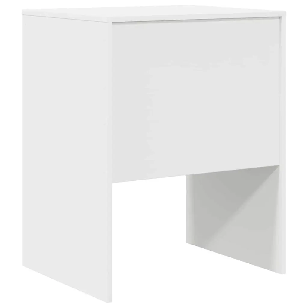White Writing Desk Compact Office Home Study Workspace Engineered Wood
