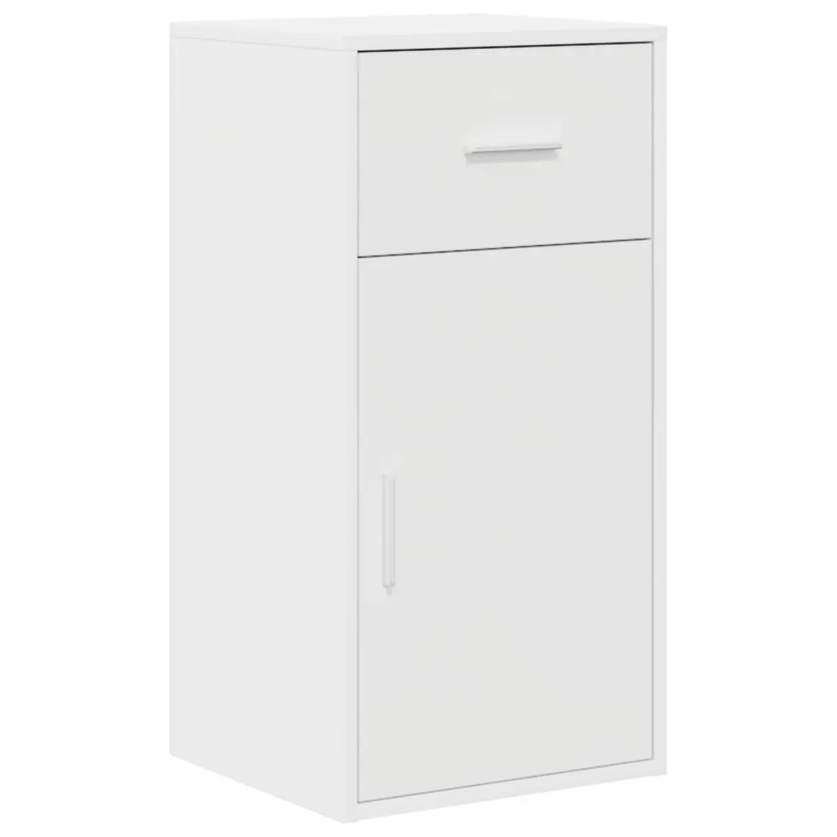 White Sideboard Modern Storage Cabinet 38 x 34 x 75 cm