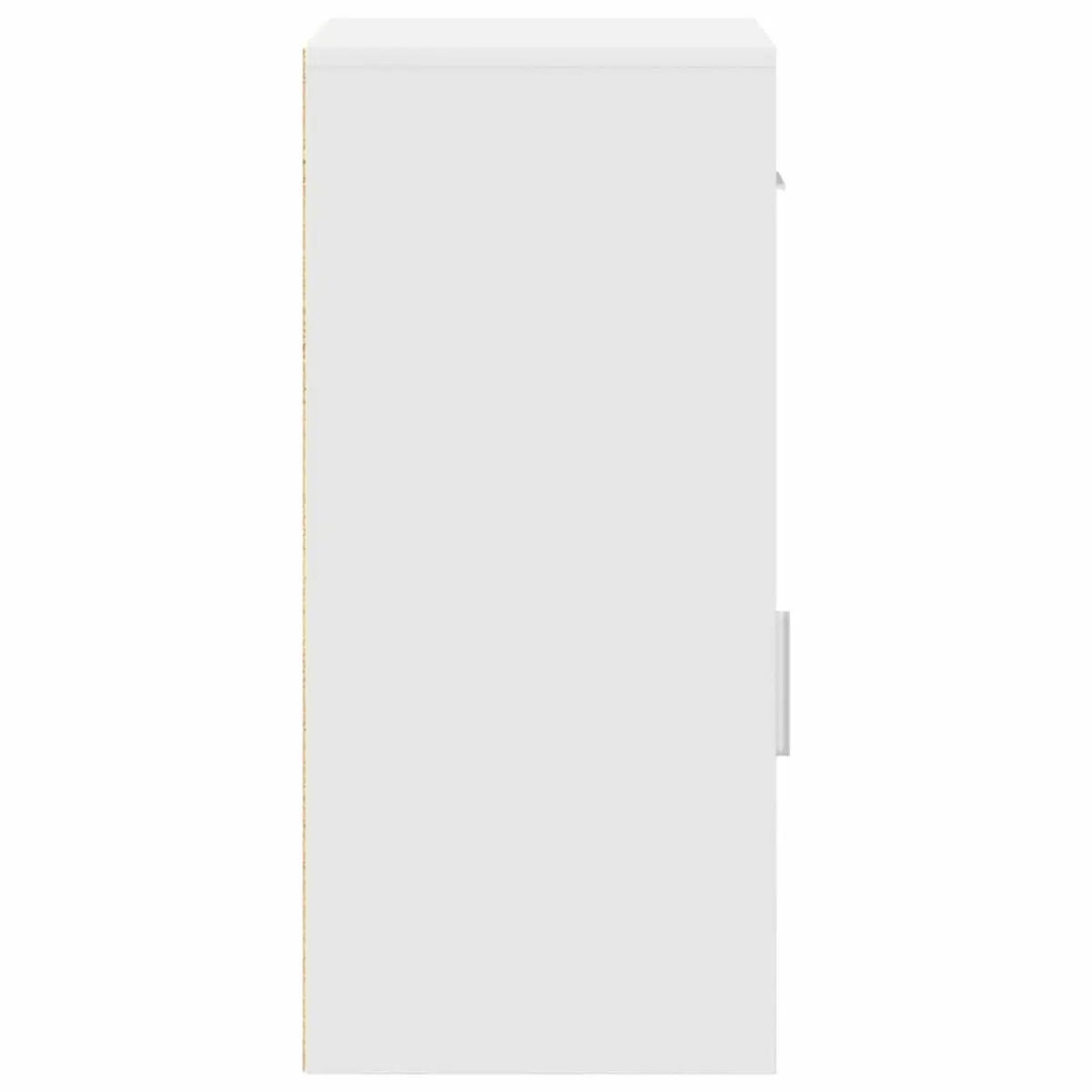 White Sideboard Modern Storage Cabinet 38 x 34 x 75 cm