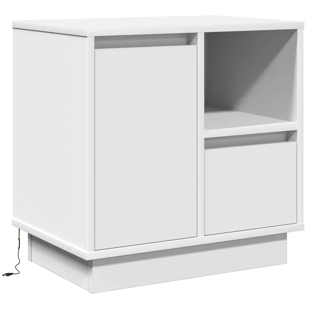 Bedside Cabinet Pair with LED Lights