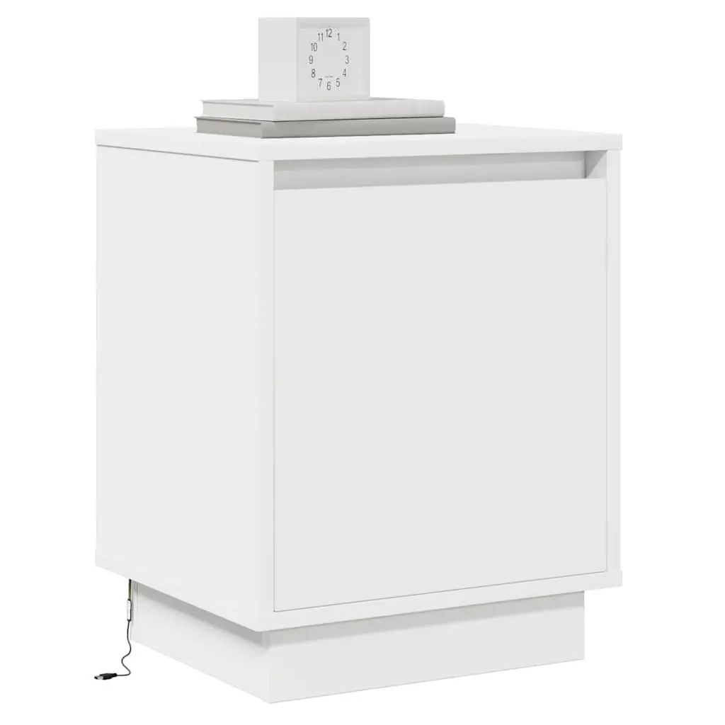 Bedside Cabinet Set with Modern LED Illumination