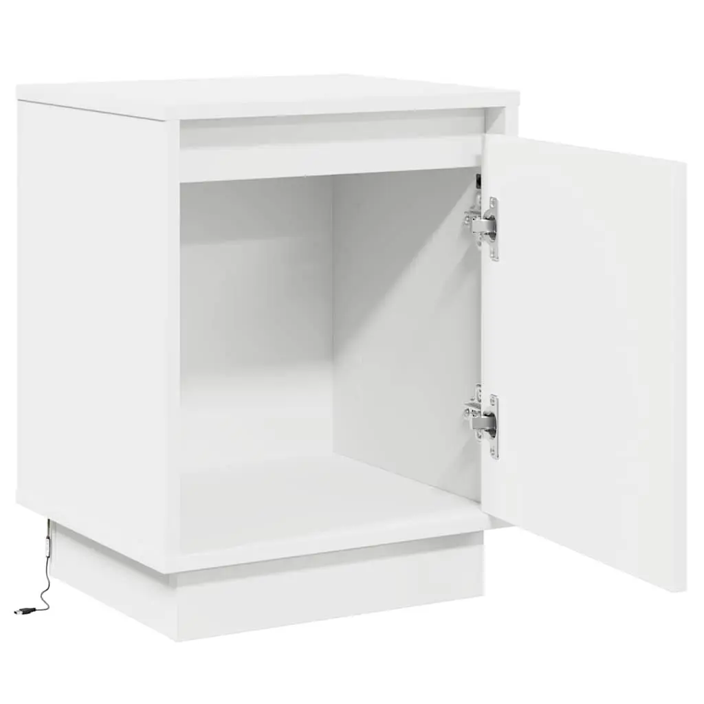 Bedside Cabinet Set with Modern LED Illumination