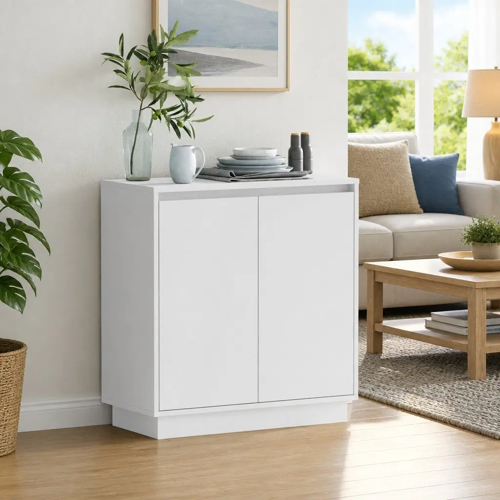 LED Sideboard Storage Cabinet