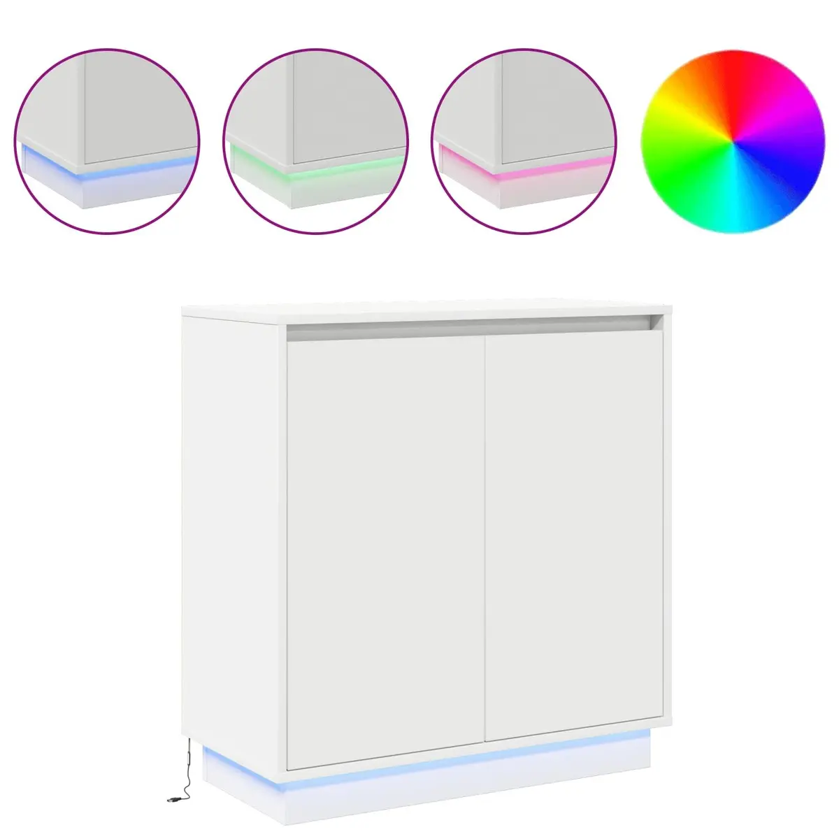 LED Sideboard Storage Cabinet