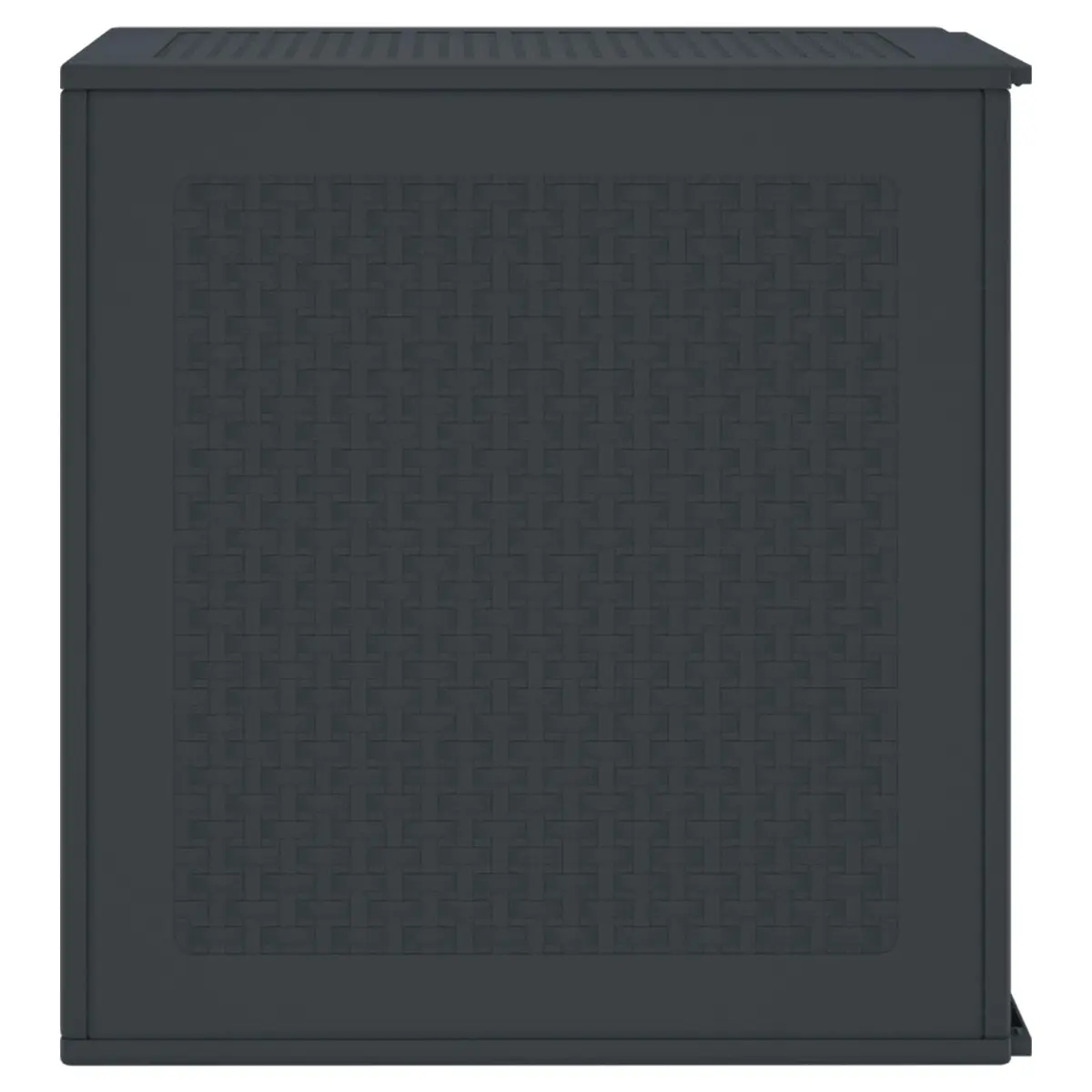 Outdoor Storage Box Anthracite Modern Rectangular 55x53x57cm Garden Deck Patio Organiser Container