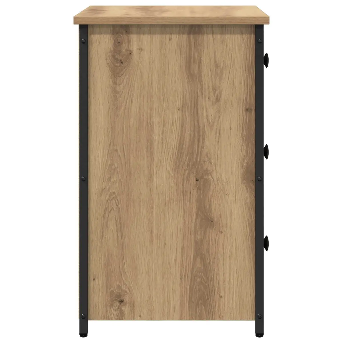Bedside Cabinet Brown 40 x 36 x 60 cm 2 Piece Bedroom Nightstand Storage Drawer