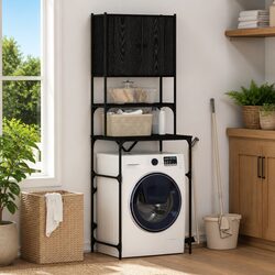 Friendly Black Oak Laundry Organizer for Your Needs