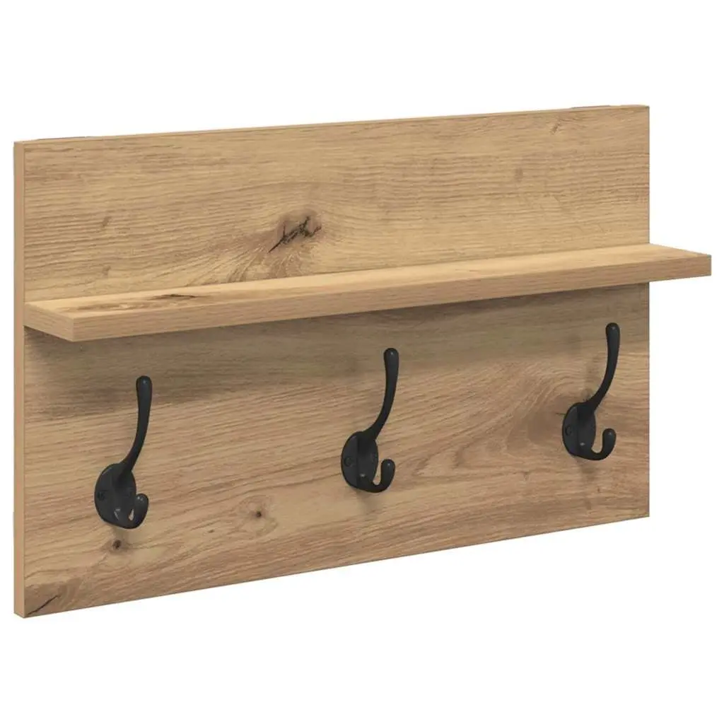 Hallway Furniture Set Modern Storage Bench Mirror Coat Racks Brown