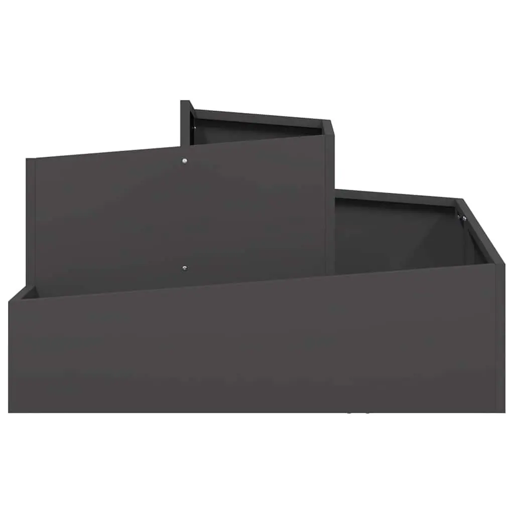 Garden Planter Metal Box 80x80x50cm Outdoor Flowers Vegetables Plants Display
