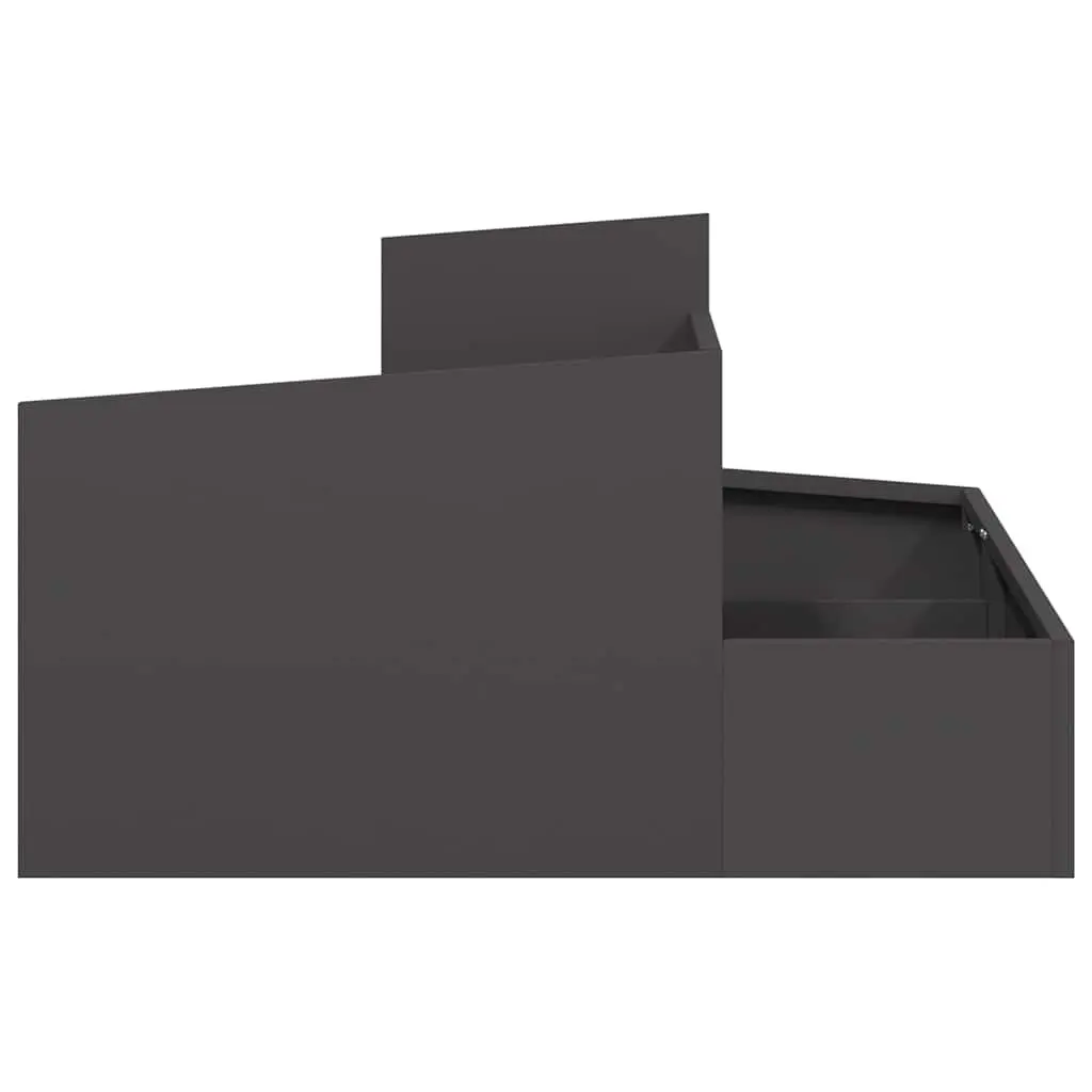 Garden Planter Metal Box 80x80x50cm Outdoor Flowers Vegetables Plants Display