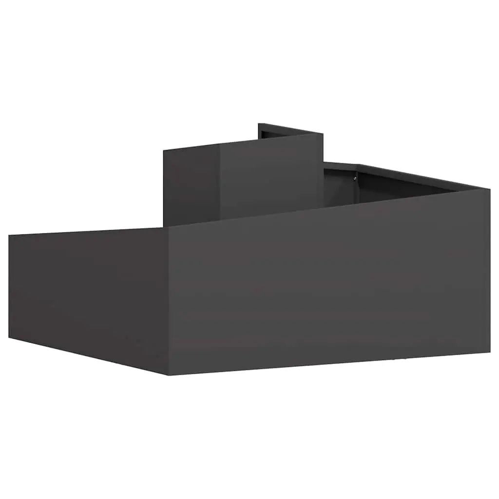 Garden Planter Metal Box 80x80x50cm Outdoor Flowers Vegetables Plants Display