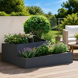 Your New Favorite Anthracite Planter for Garden Spaces 100x100x50cm