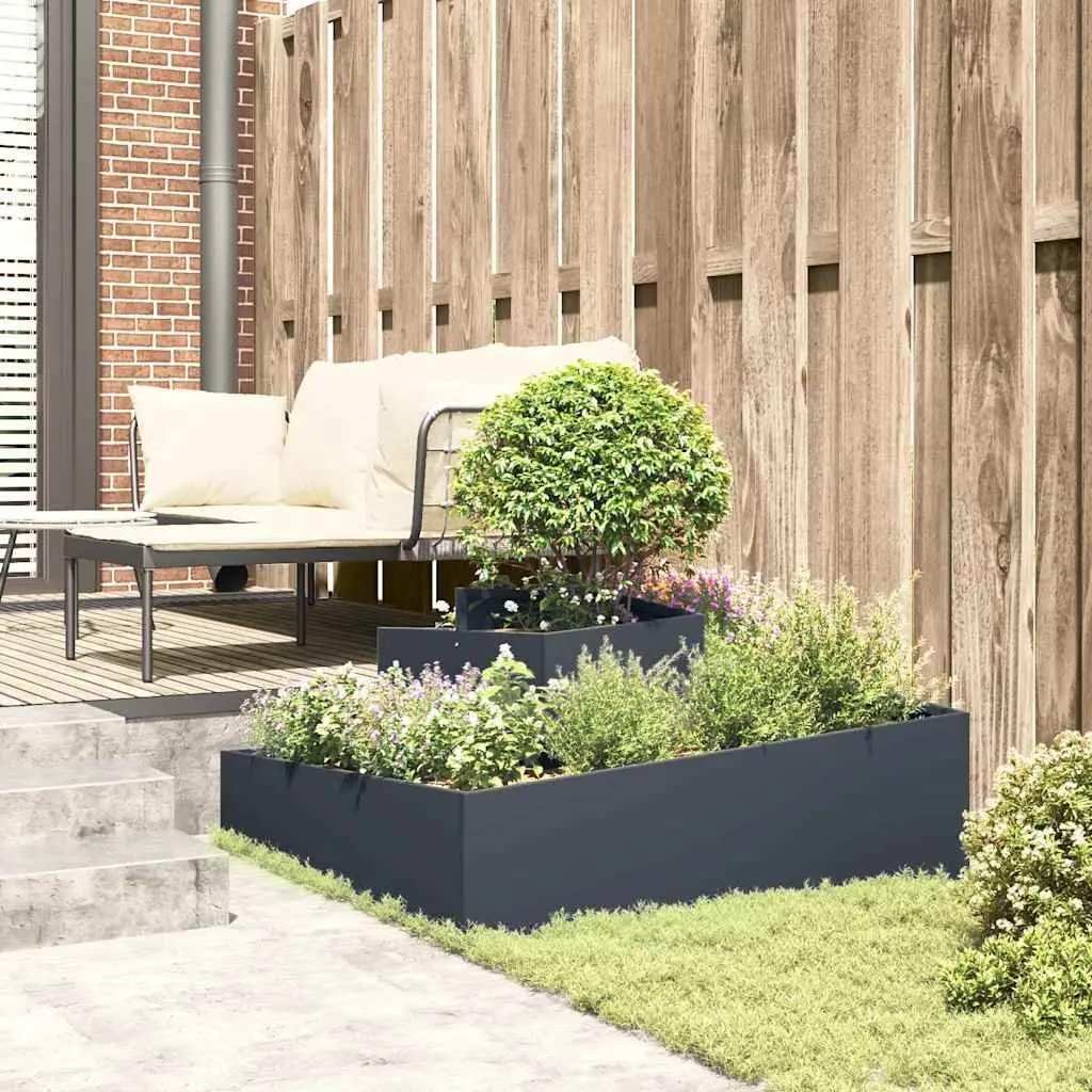 Anthracite Planter for Garden Spaces 100x100x50cm