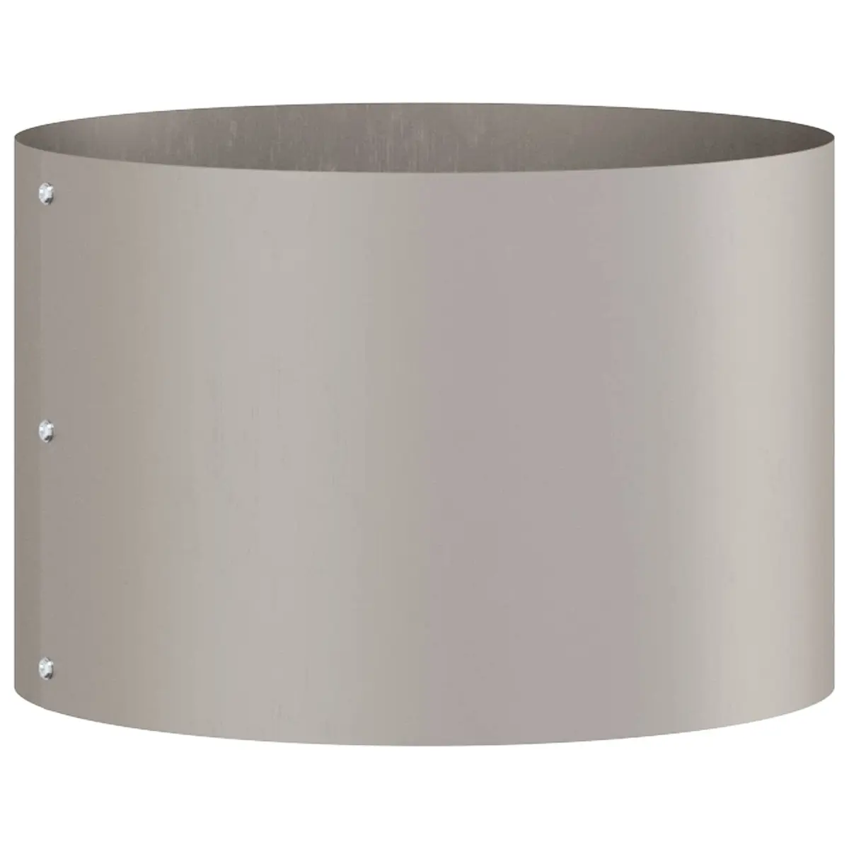 Garden Planter Ring Round Steel Frame Outdoor Raised Bed Brown 30 x 30 x 20 cm