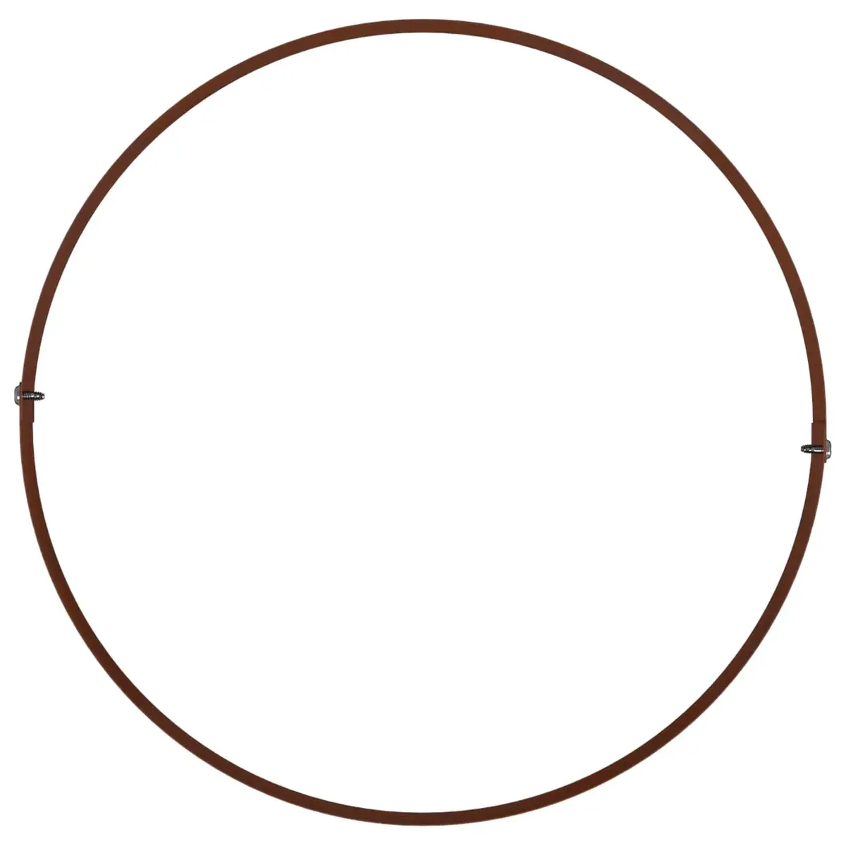 Garden Planter Ring Round Steel Frame Outdoor Raised Bed Brown 30 x 30 x 20 cm