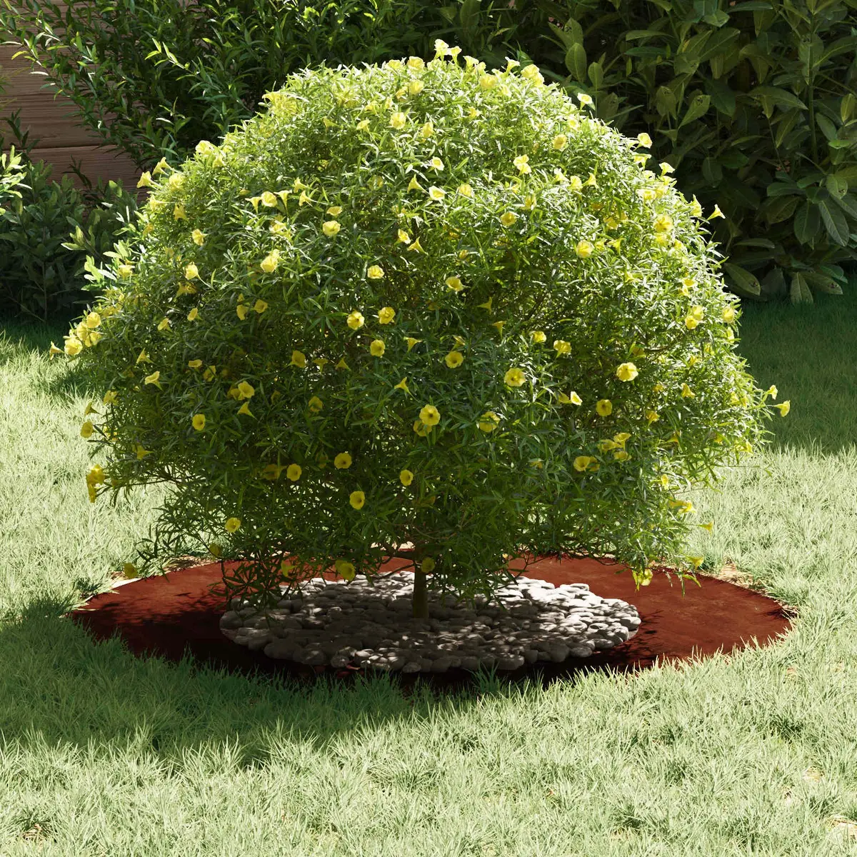 Decorative Tree Ring 40cm 70cm Brown Garden Outdoor Landscaping Lawn Edging