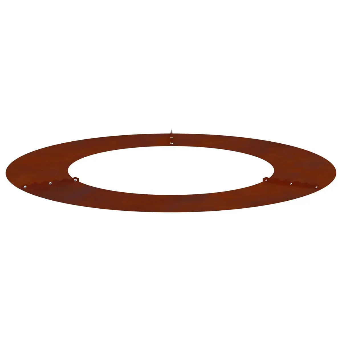 Tree Ring Flat Brown 5 Pieces Garden Outdoor Lawn Protective Decorative Edging