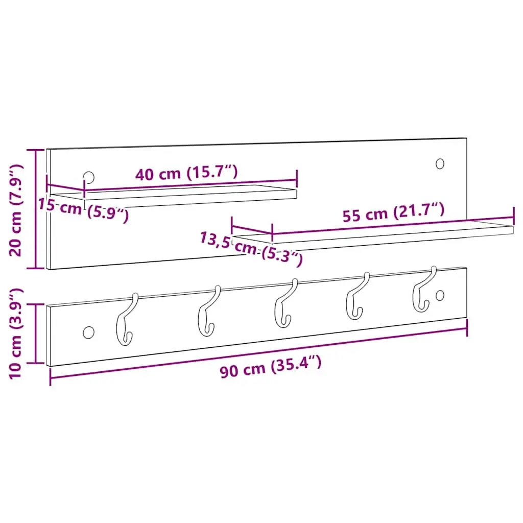 Wall-Mounted Coat Rack for Organized Living