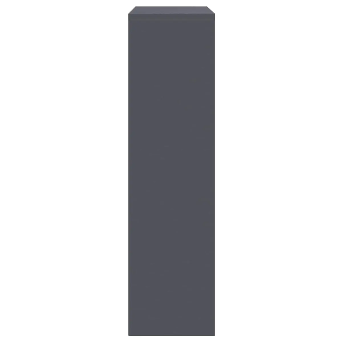 Parcel Drop Box Modern Anthracite Steel Storage 44x22x82cm