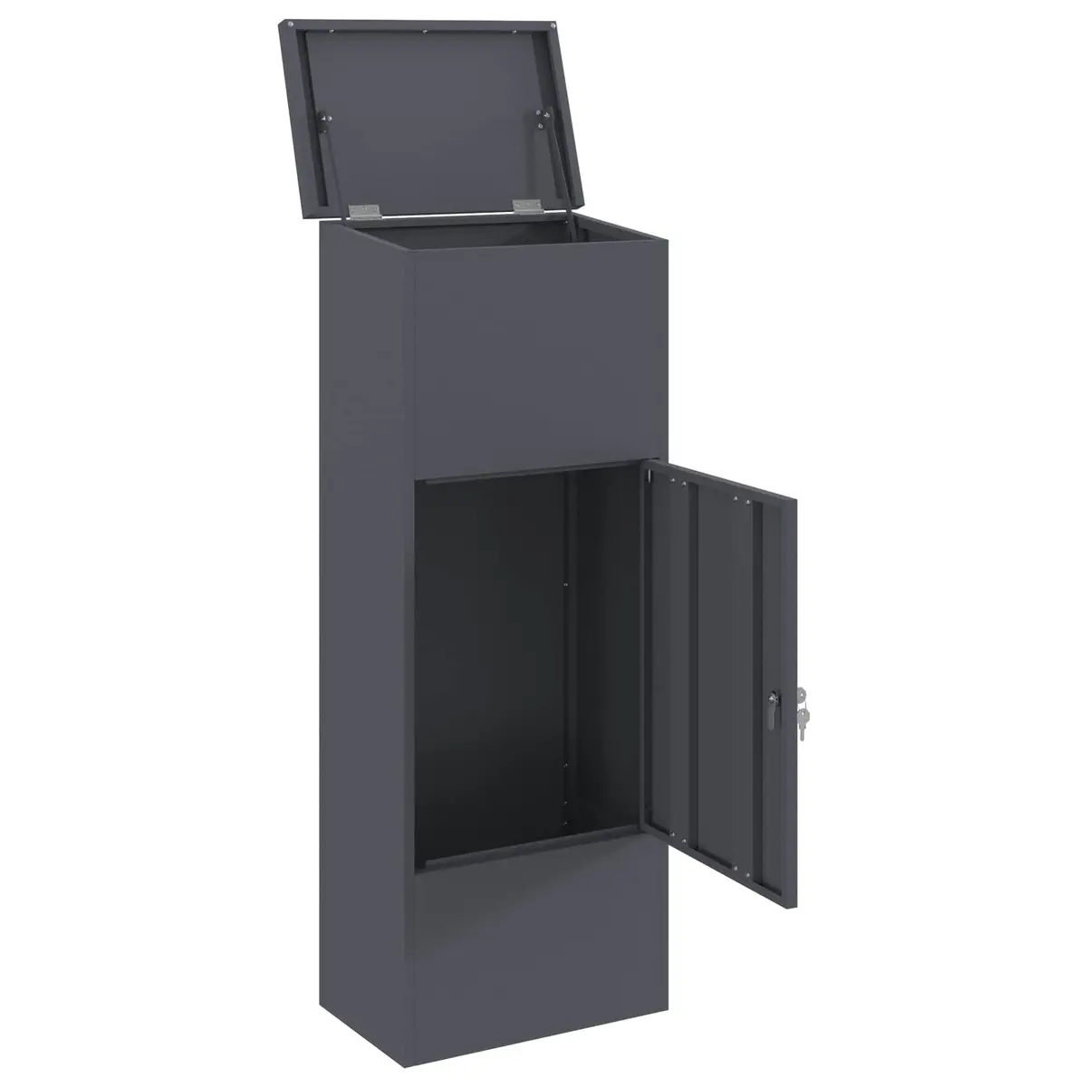 Parcel Drop Box Steel Anthracite 44.5 x 29 x 110.5 cm Outdoor