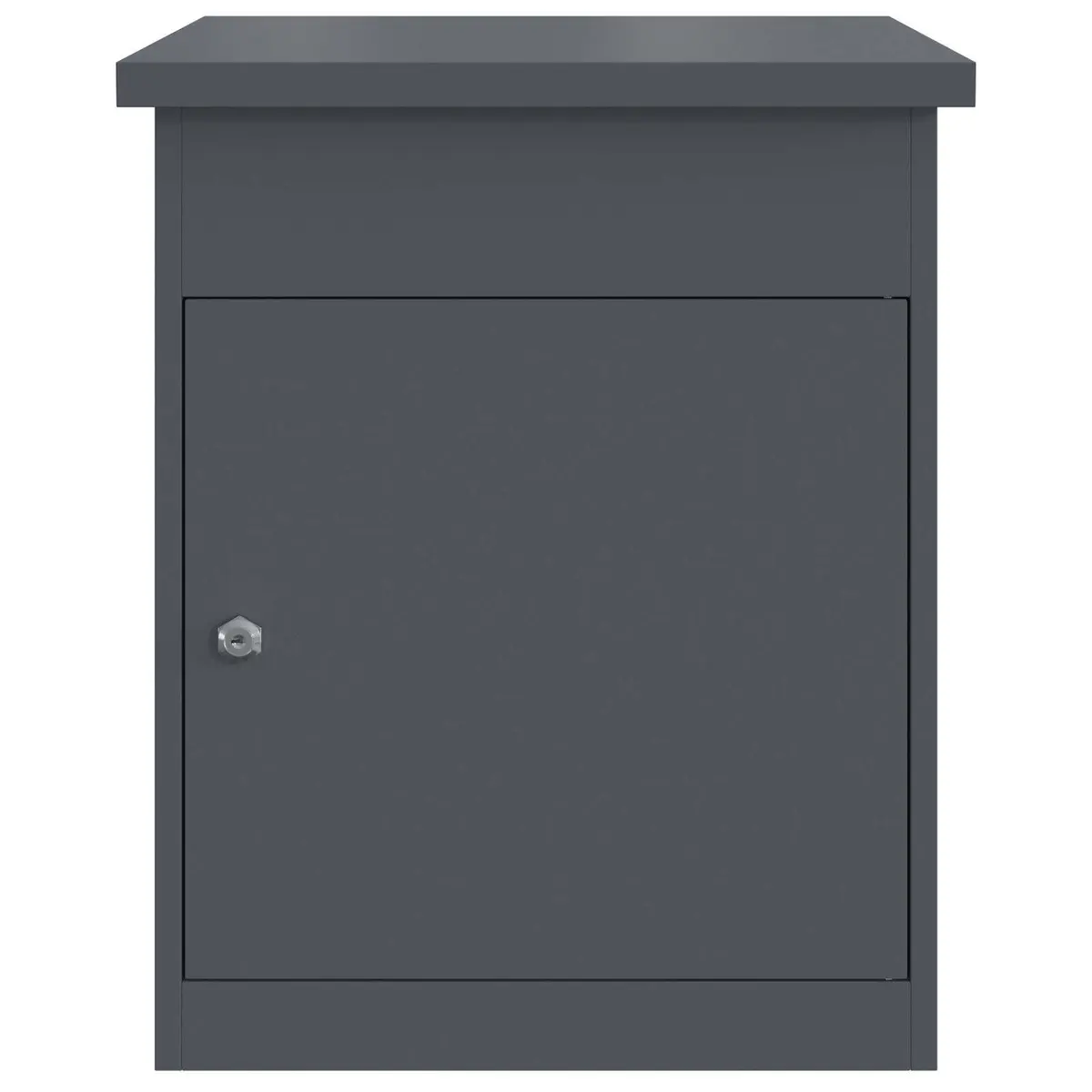 Parcel Drop Box Weatherproof Steel Outdoor Garden 47.5 x 38 x 59 cm