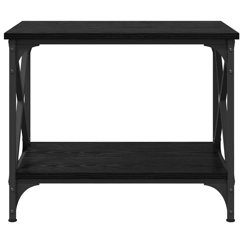 Coffee Table Black Oak Engineered Wood 55cm