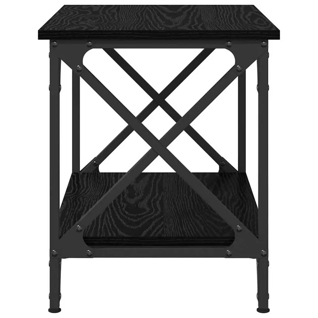 Coffee Table Black Oak Engineered Wood 55cm