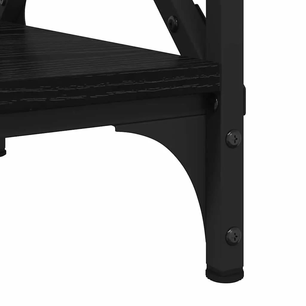 Coffee Table Black Oak Engineered Wood 55cm